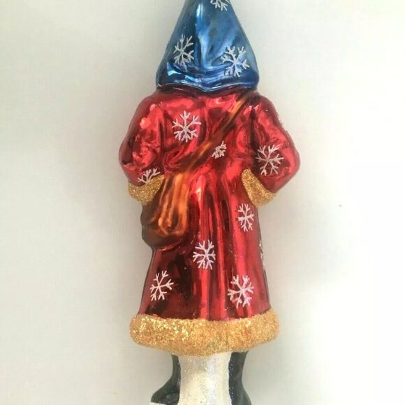 NEW! Authentic Christopher Radko Stylish SANTA MAGICIAN MAG Rare Glass Ornament - Picture 8 of 9